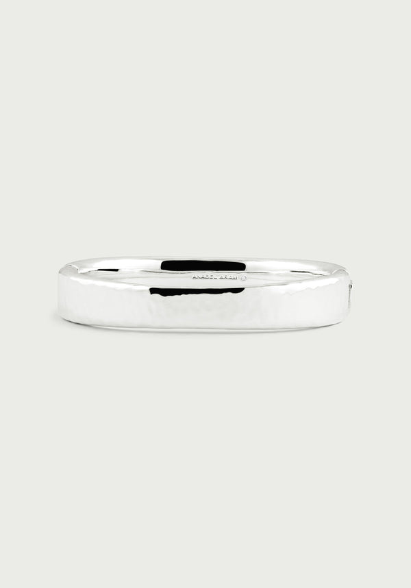 Farrier Wide Hinged Bangle-Silver