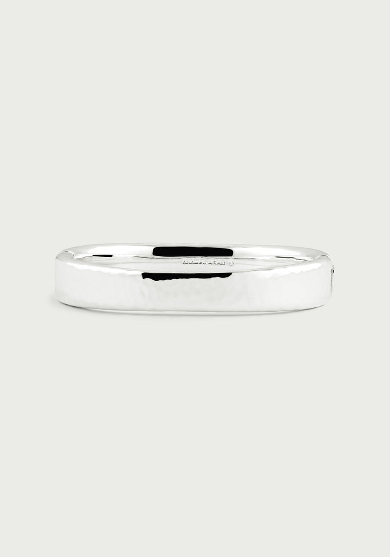 Farrier Wide Hinged Bangle-Silver