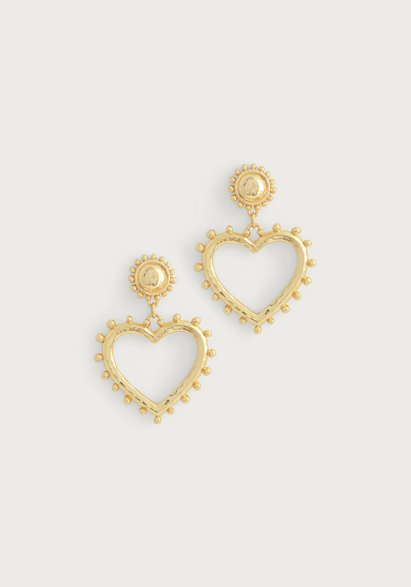 Heart Drop Earrings