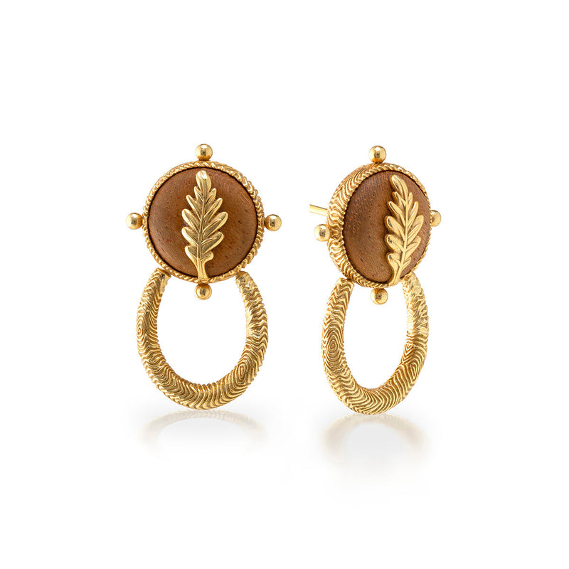 Forest Walk Oak Leaf Earrings