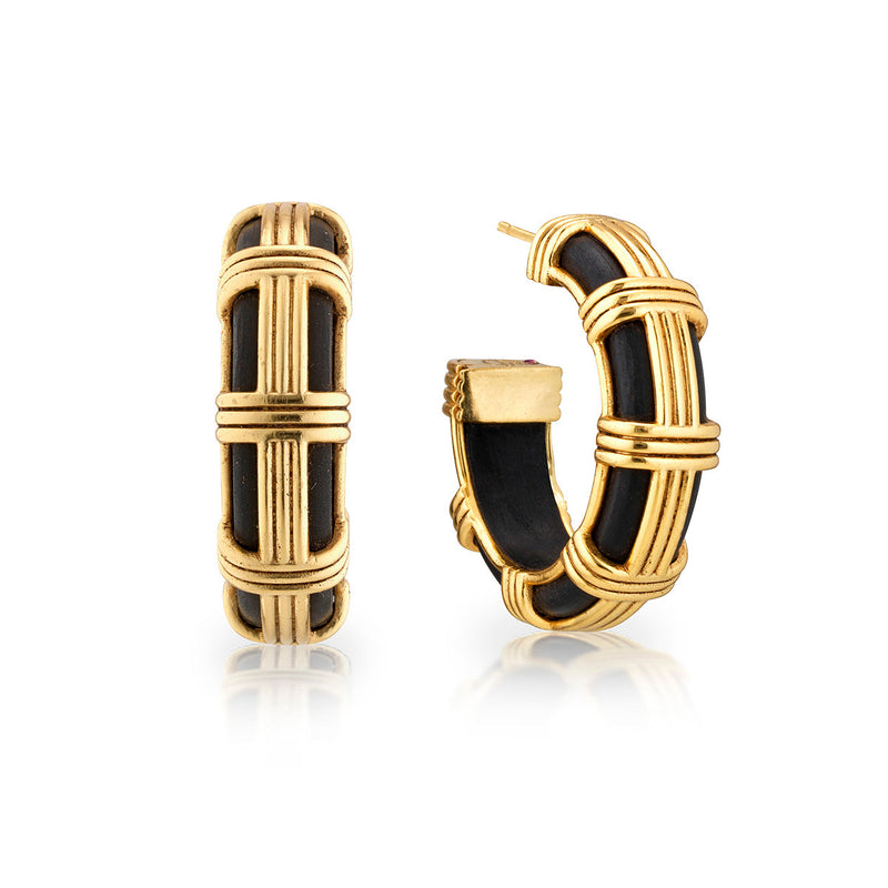 Gaia Cage Hoop Earrings