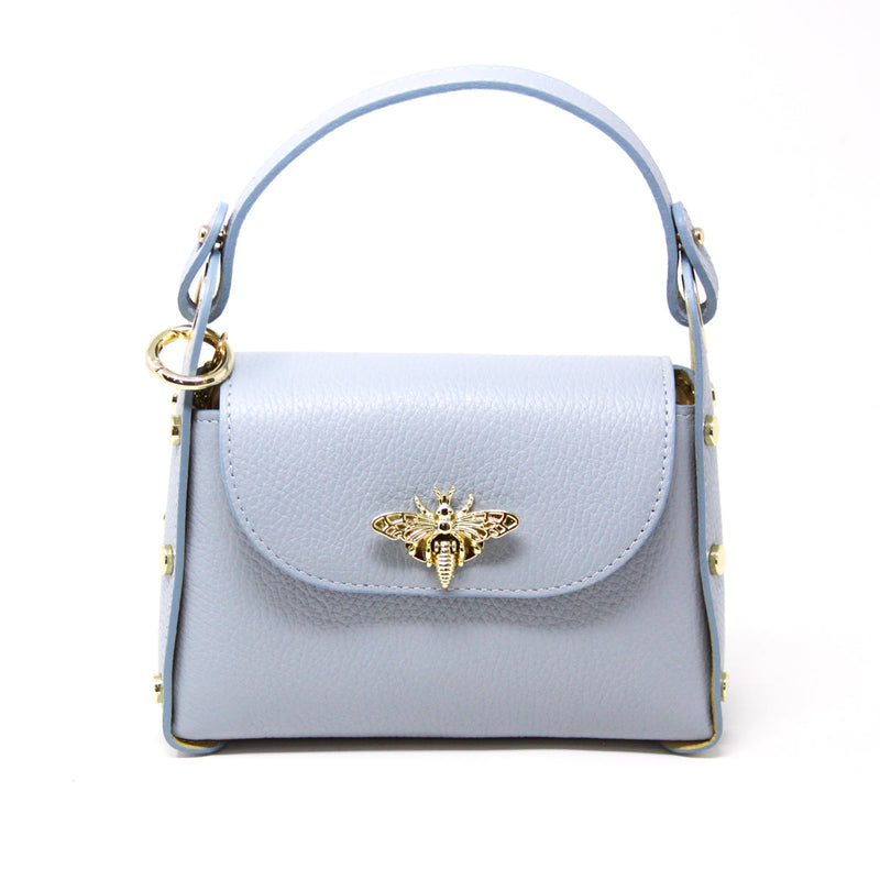 Italian Leather Bee Clutch