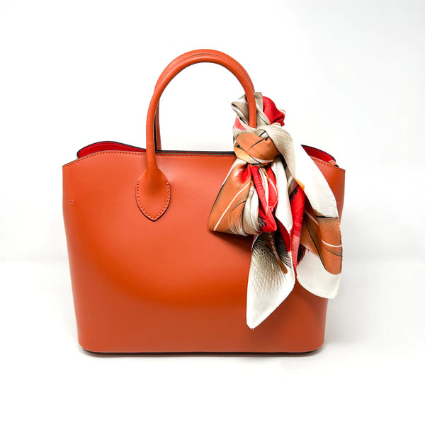 Italian Leather with red interior bag