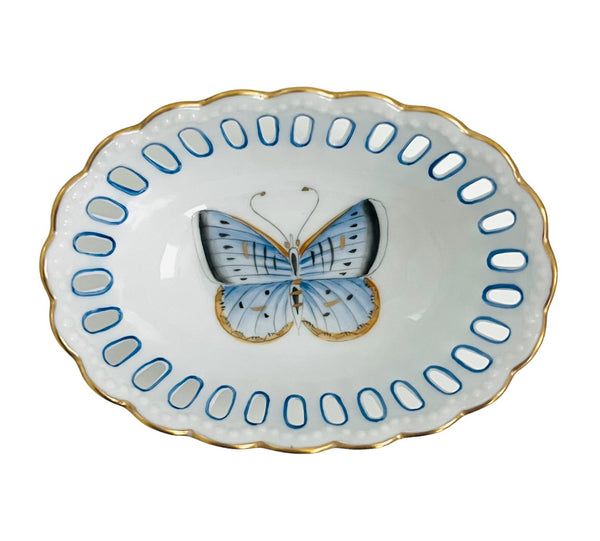 Small pierced oval dish