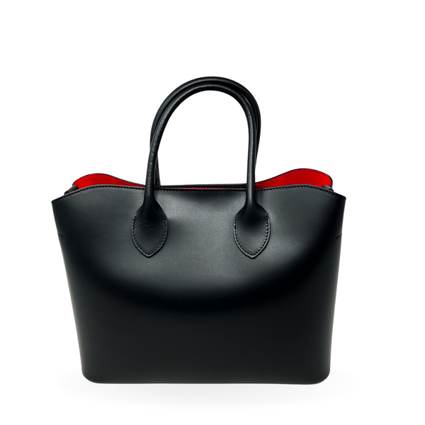 Italian Leather Bag with Red Interior