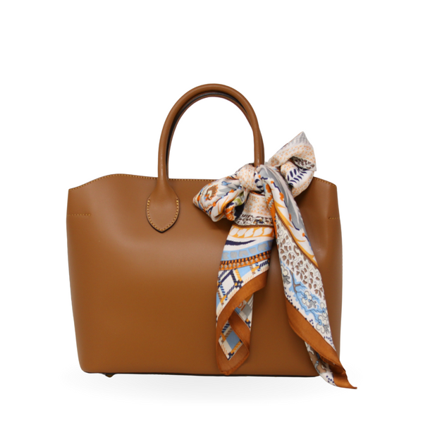Italian Leather Bag with Red Interior