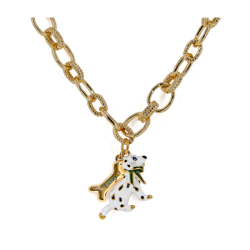 *** NEW Dalmatian Charm Necklace ***