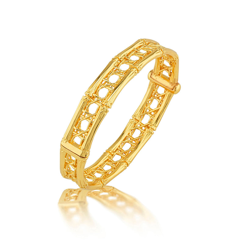 Veranda Caning Hinged Bangle