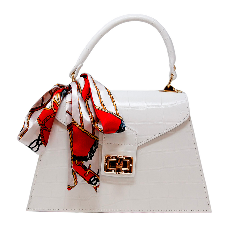 Italian Leather with Scarf Bag