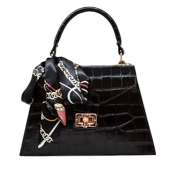 Italian Leather with Scarf Bag