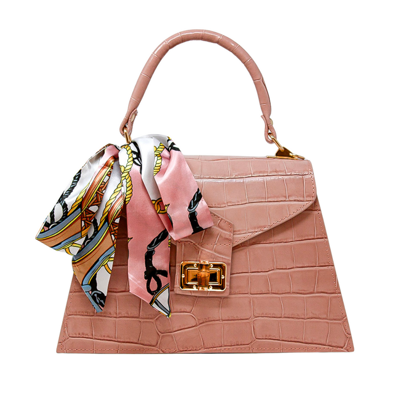 Italian Leather with Scarf Bag