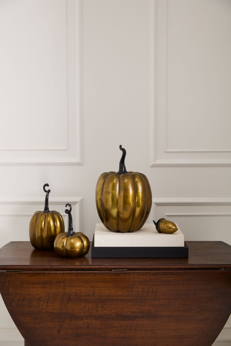 Metal Pumpkins & Acorns