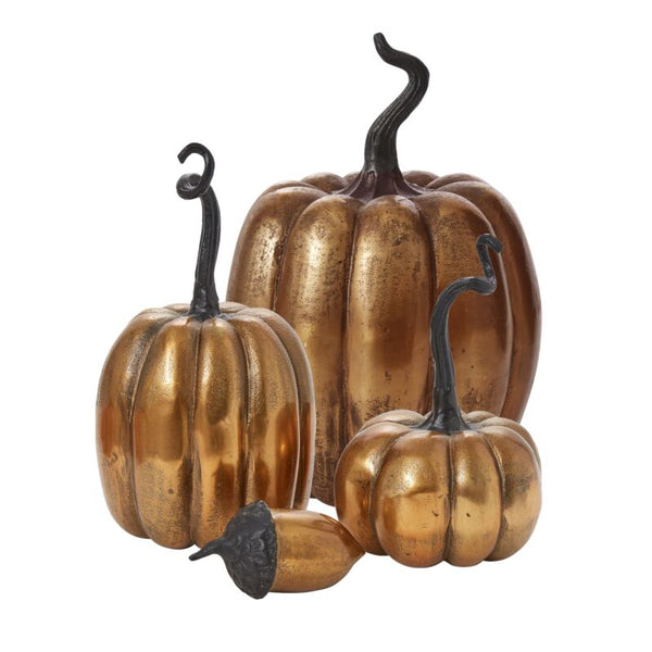 Metal Pumpkins & Acorns