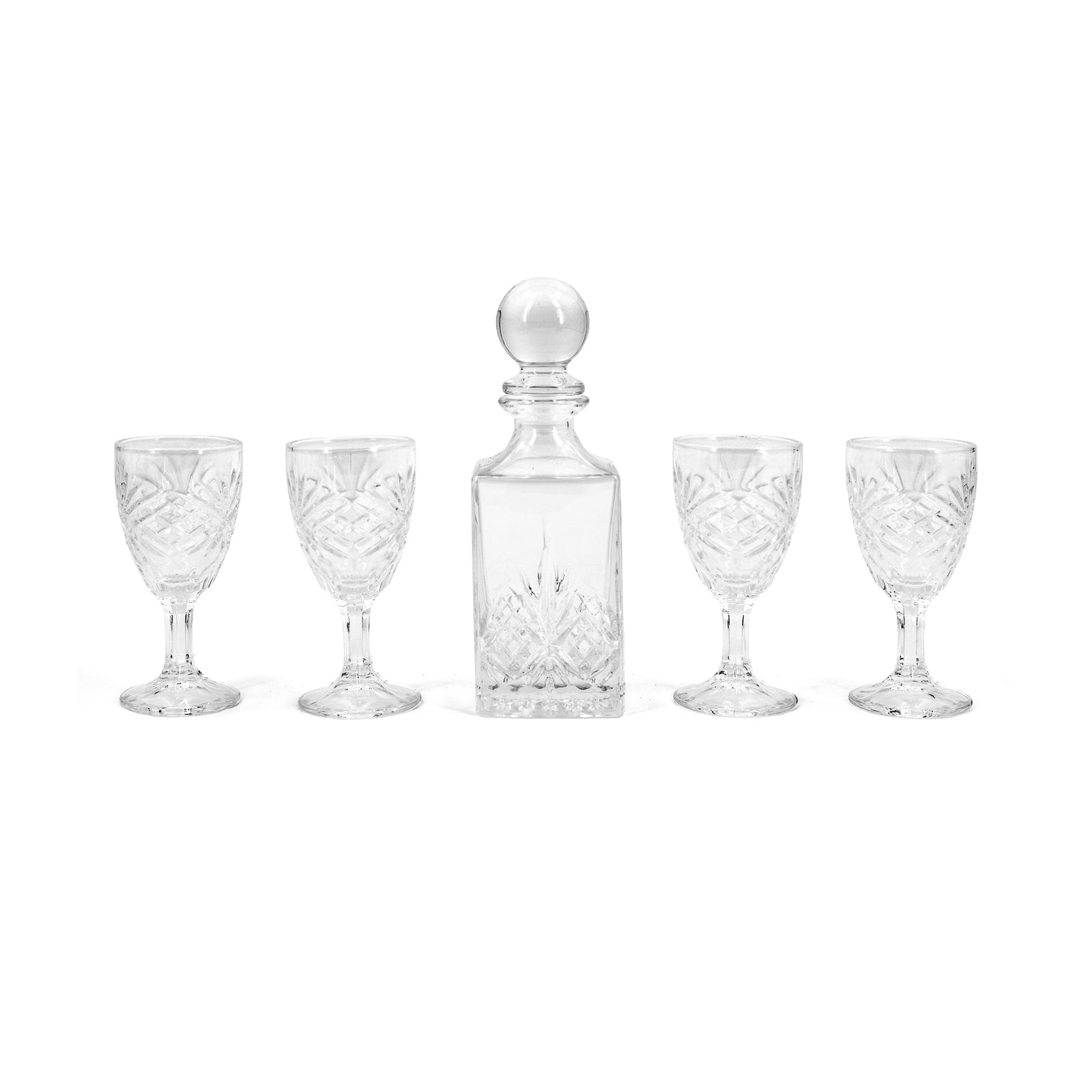 Port Decanter and Glasses Tavern Shops at The Inn at Little Washington