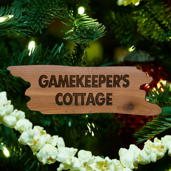 Gamekeepers Cottage Cedar Ornament